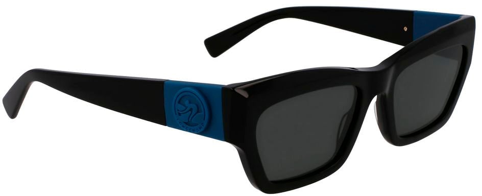Longchamp Black Acetate Sunglasses Zwart