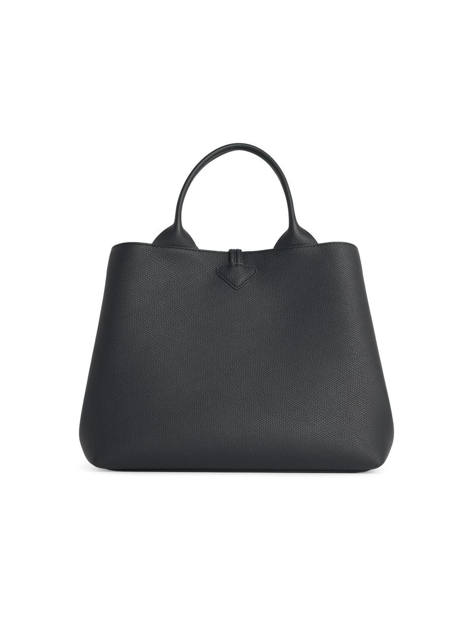 Longchamp Bag With Black Leather 'L Le Roseau' Handle Zwart