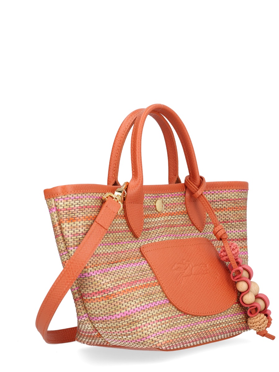 Longchamp Le Pliage Collection Xs Woven Basket Tote Bag Oranje