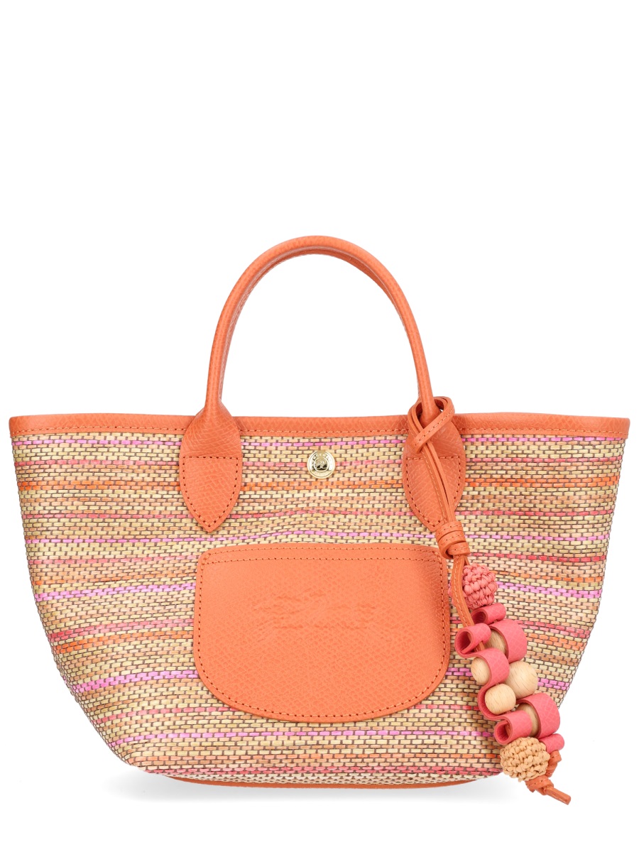 Longchamp Le Pliage Collection Xs Woven Basket Tote Bag Oranje