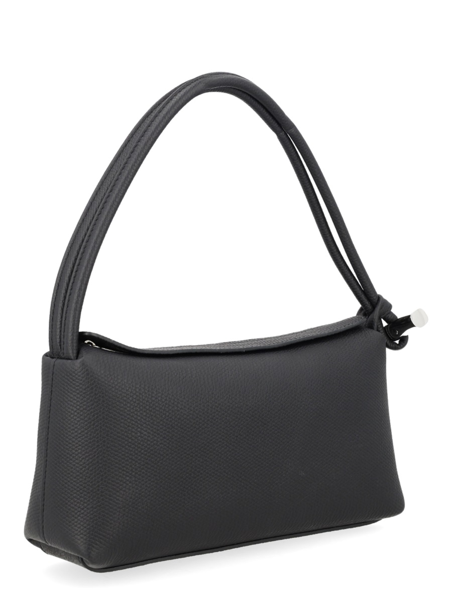 Longchamp Roseau M Sleek Rectangular Shoulder Bag Zwart
