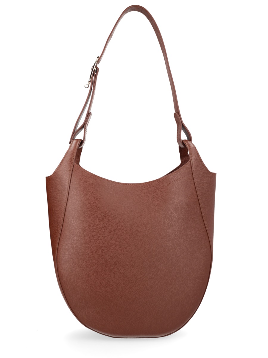 Longchamp Le Foulonné Crescent Silhouette Hobo Bag Bruin
