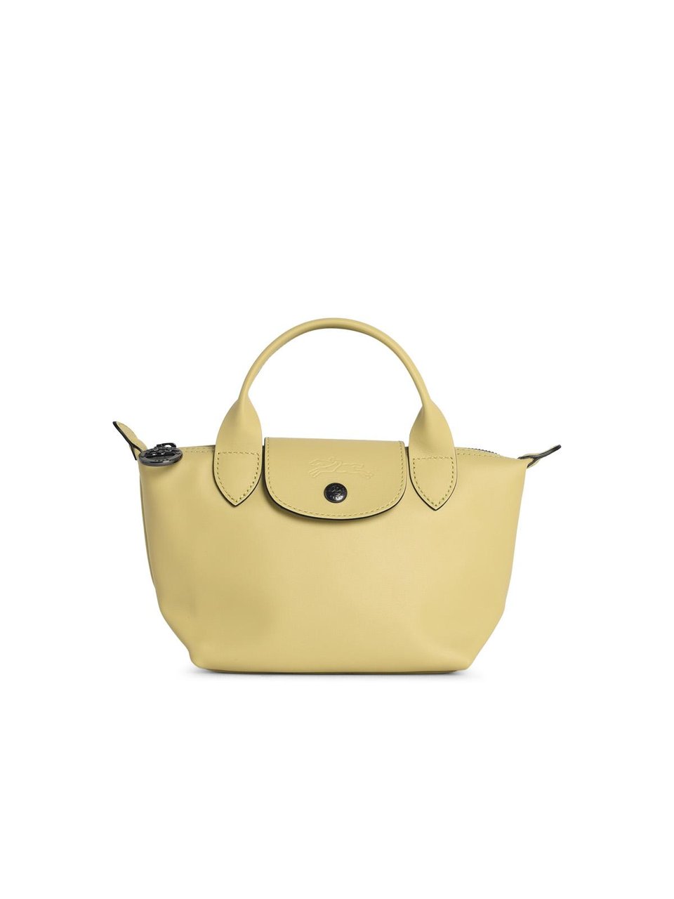 Longchamp Pistachio Leather Bag With 'Xs Le Pliage Xtra' Handle Bruin
