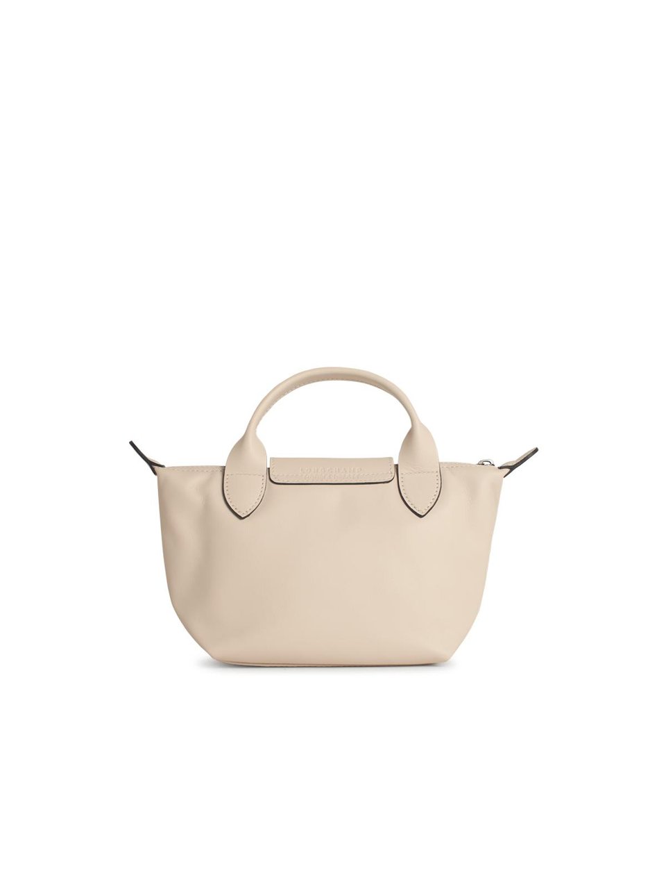 Longchamp 'Le Pliage Xtra' Leather Bag Nude Neutraal