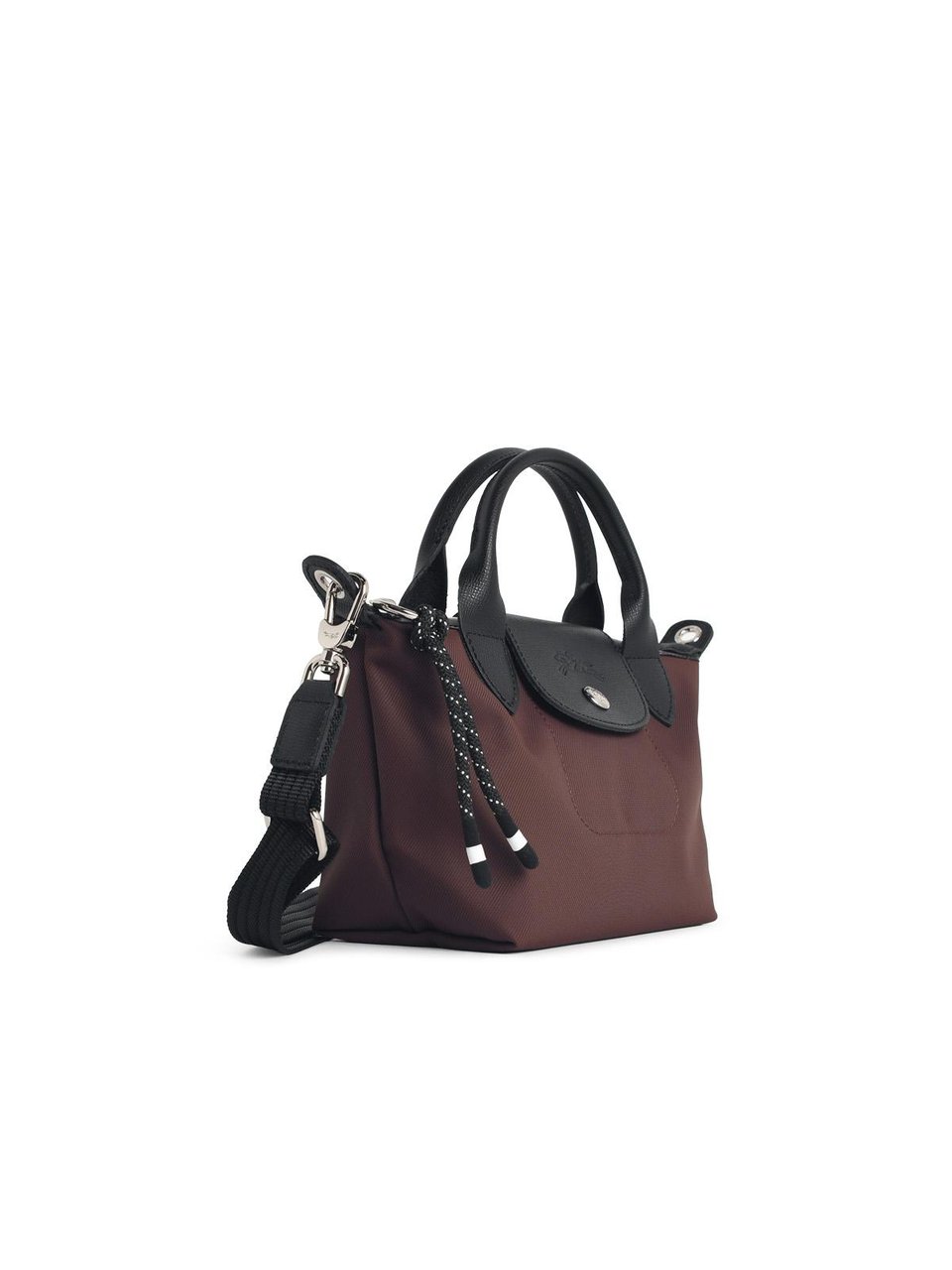 Longchamp Bag With 'Xs Le Pliage Energy' Handle In Tela Cocoa Grijs