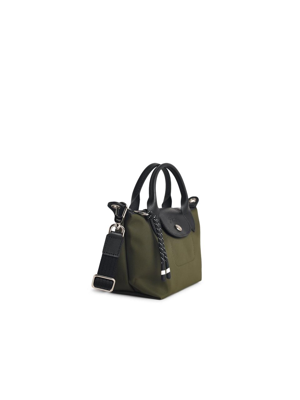 Longchamp Kaki 'Xs Le Pliage Energy' Recycled Tela Bag Grijs