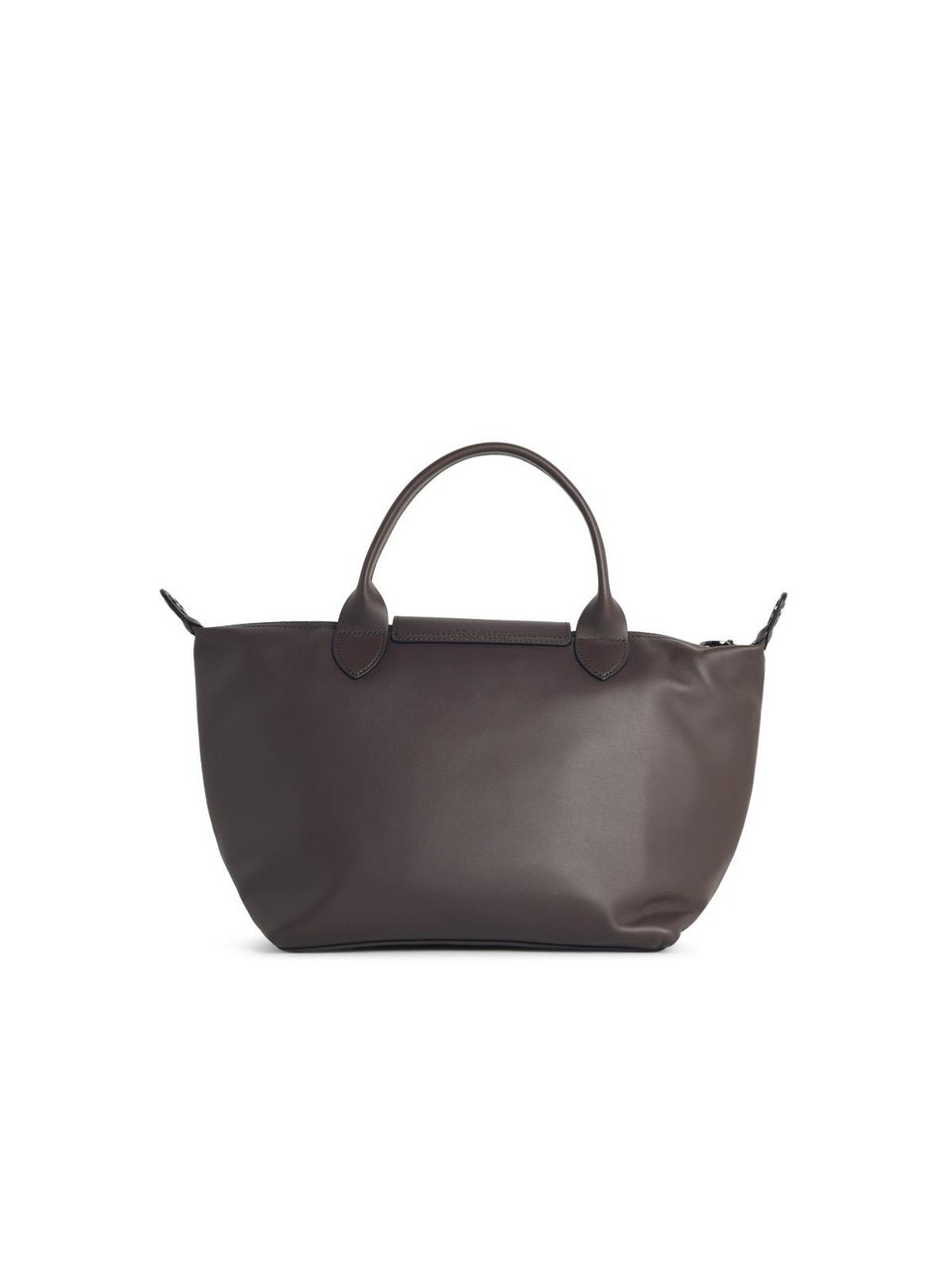 Longchamp 'S Le Pliage Xtra' Leather 'Moka' Handle Bag Grijs