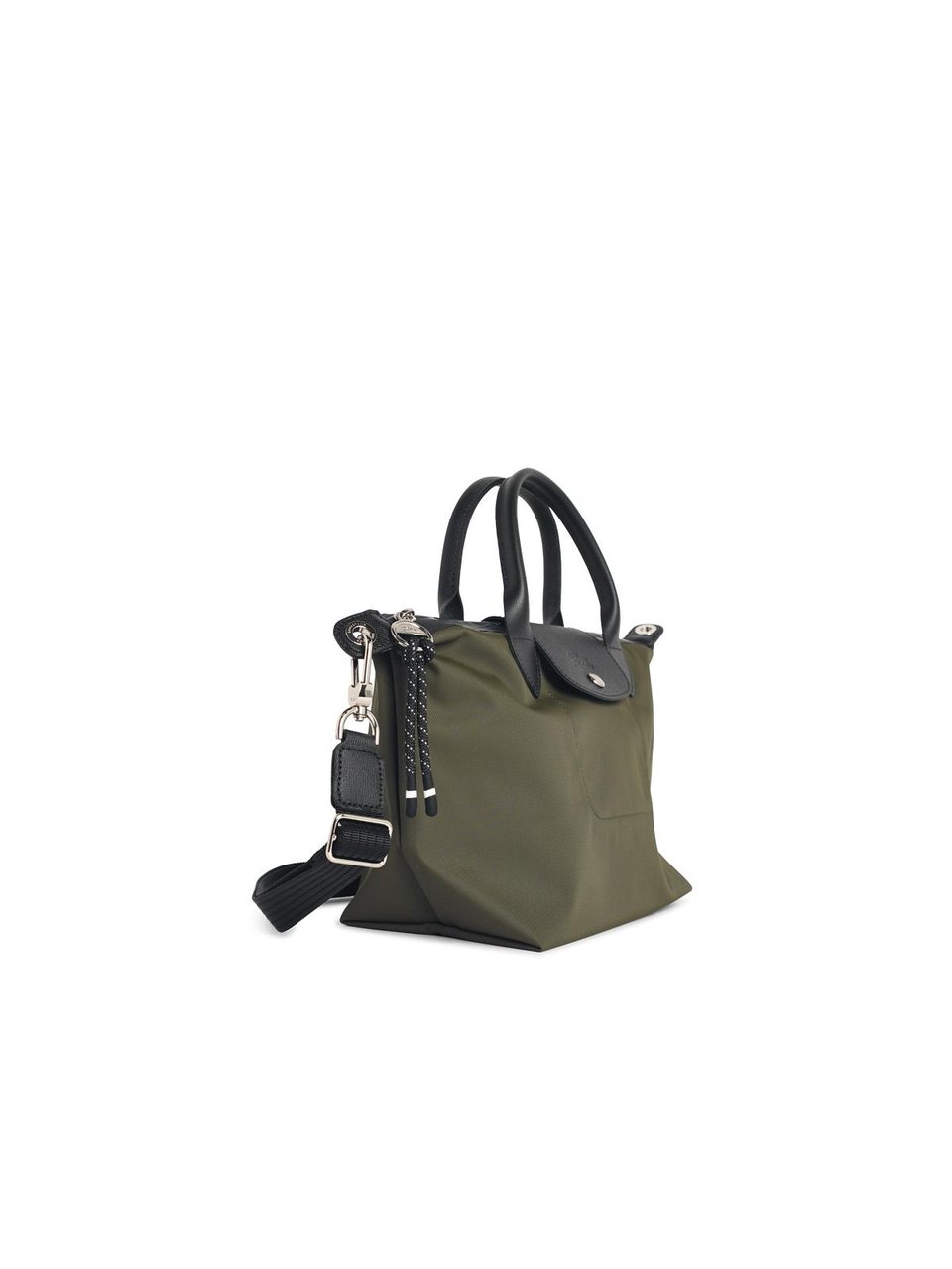 Longchamp Khaki Tela S Le Pliage Energy Handle Bag Grijs