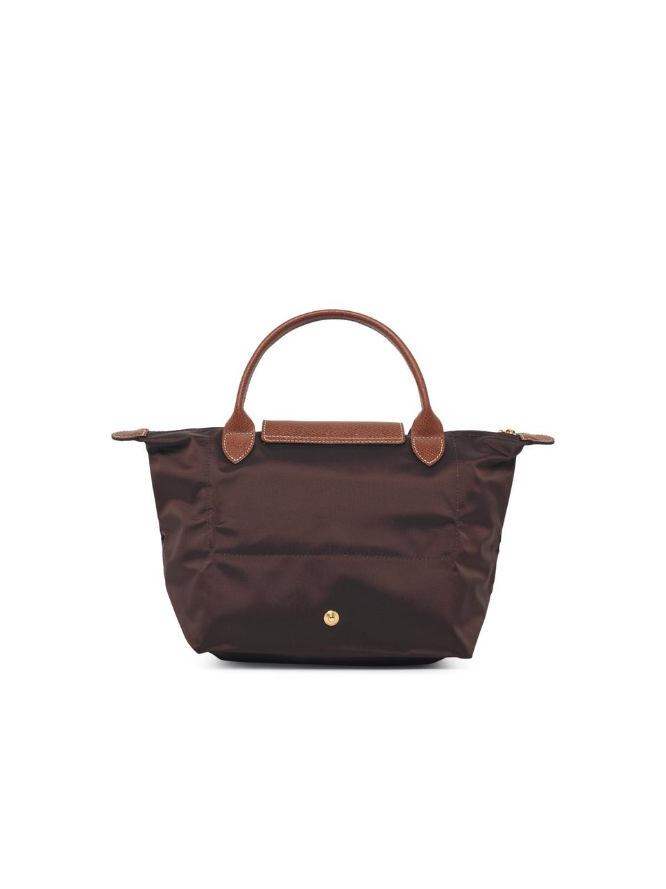 Longchamp Compact Rectangular Bag with Double Handles and Signature Flap Zwart