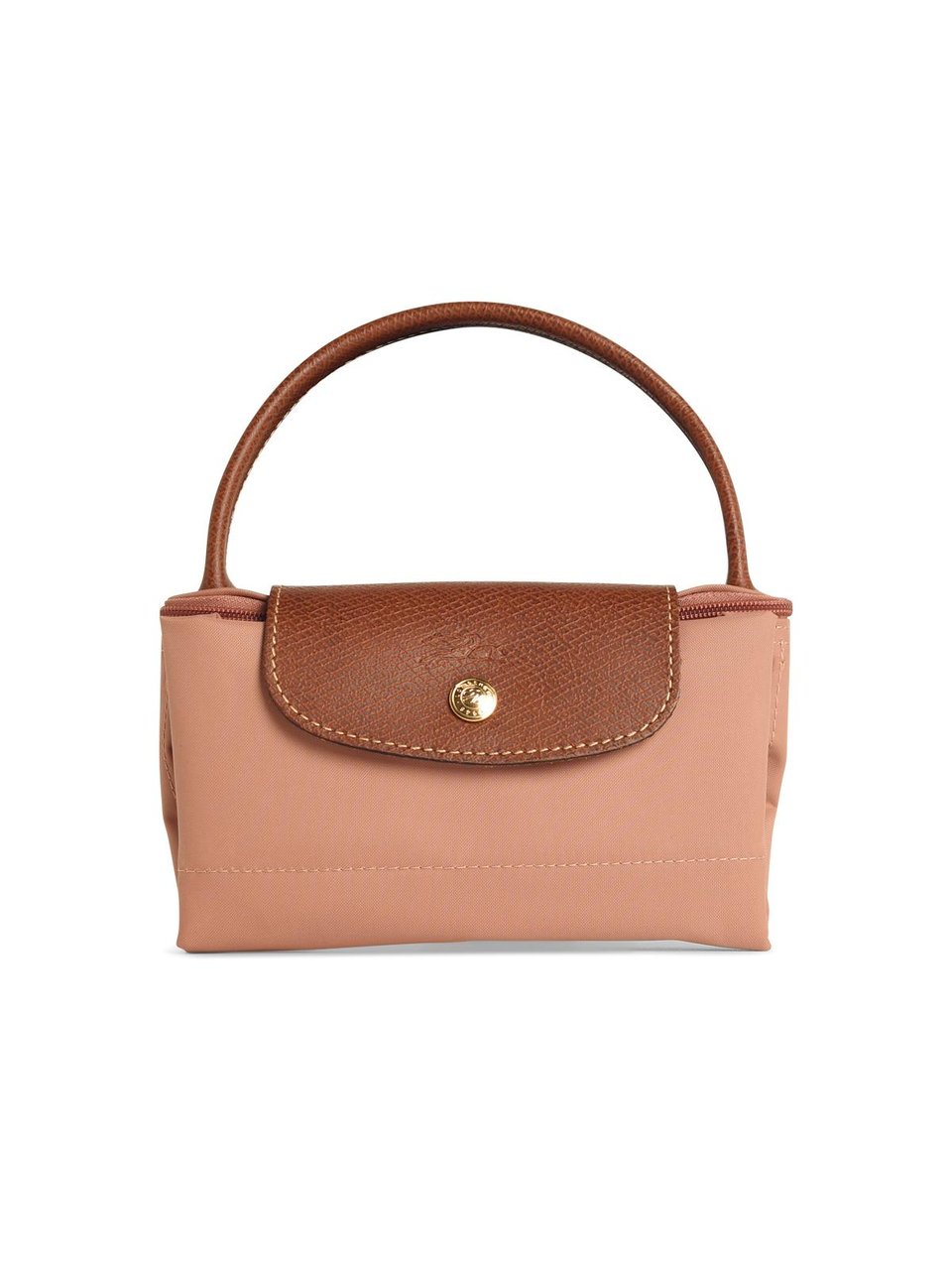 Longchamp 'Le Pliage Original' S Bag In Pink Tea Polyamide Bruin