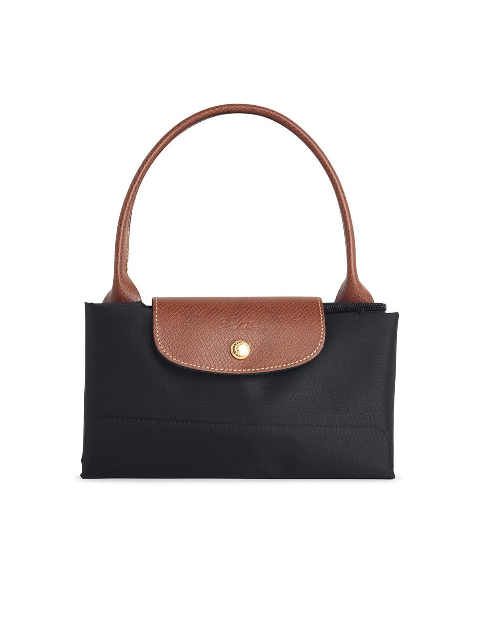 Longchamp Bag With Black Tela 'L Le Pliage Original' Handle Zwart