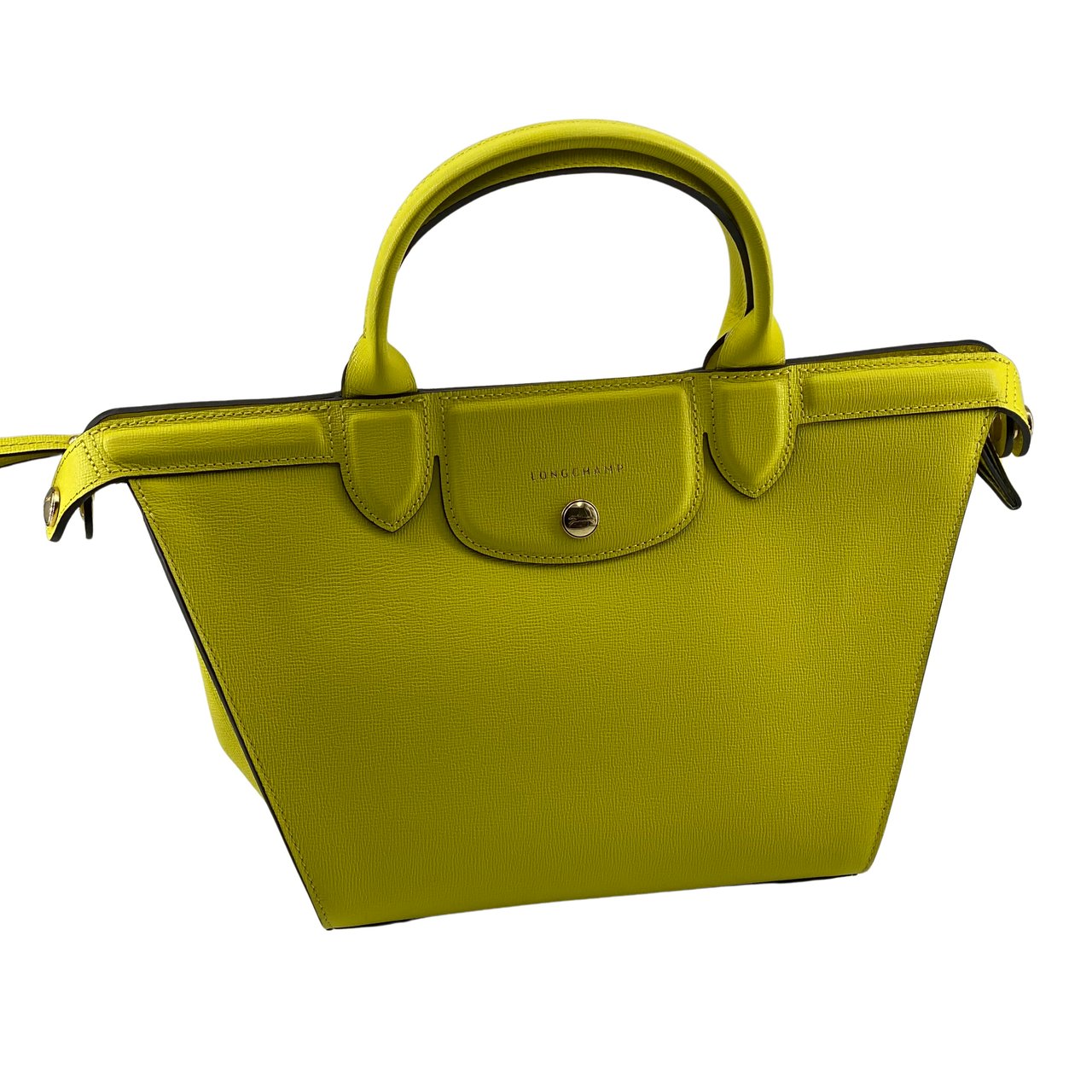 Longchamp Longchamp Héritage Leather Geel