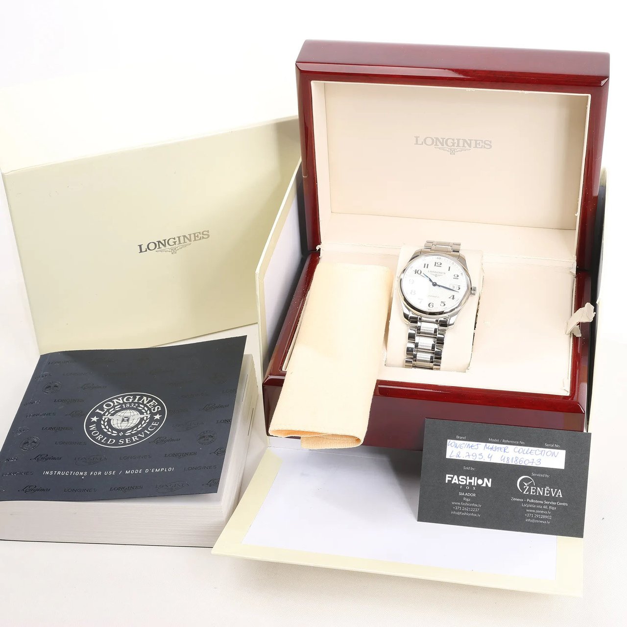 Longines Longines Master Collection L2.793.4 48186073 SS AT Watch with Silver Dial Zilver