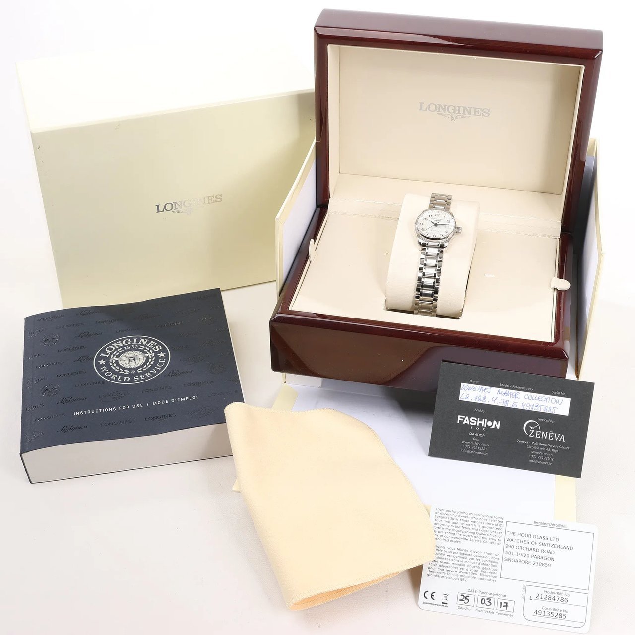 Longines Longines Master Collection L2.128.4.78.6 49135285 SS AT Watch with Silver Dial Zilver