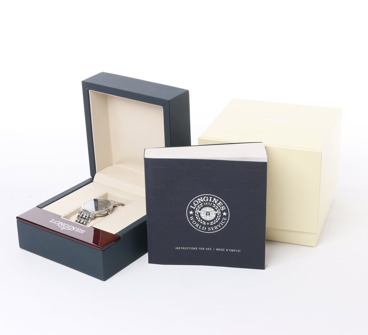 Longines Longines Elegant L4.810.4 44546292 SS AT Gray-Face Watch Grijs