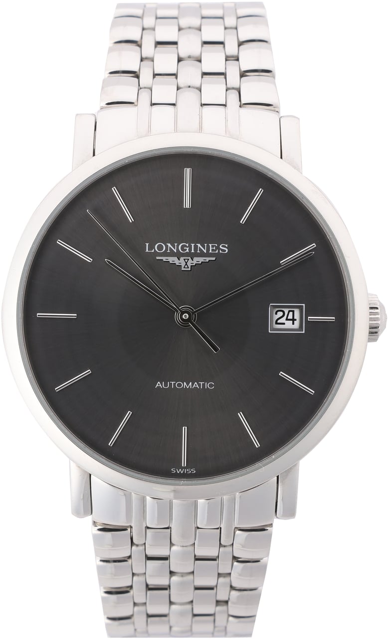 Longines Longines Elegant L4.810.4 44546292 SS AT Gray-Face Watch Grijs