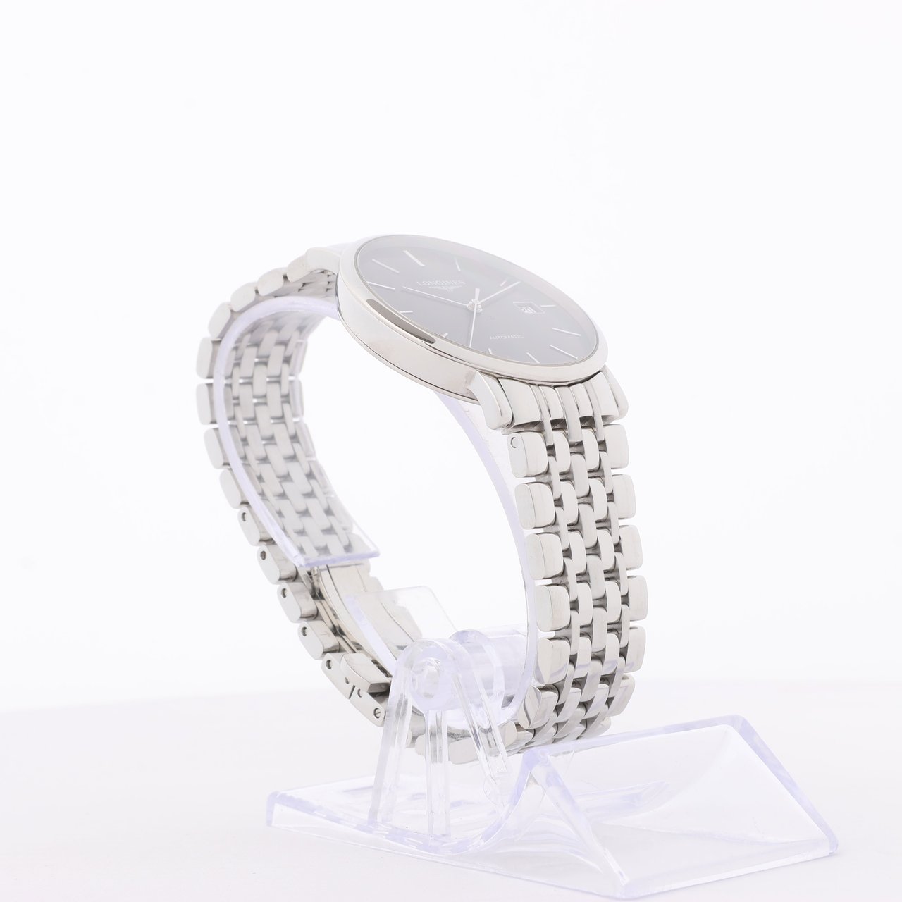 Longines Longines Elegant L4.810.4 44546292 SS AT Gray-Face Watch Grijs