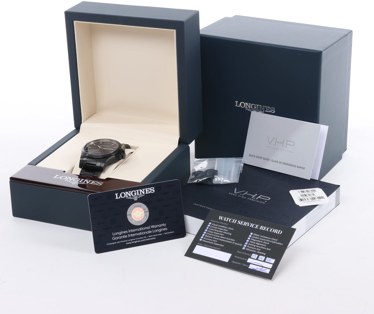 Longines Longines Conquest L3.716.2.96.6 46907518 SS QZ Blue-Face Watch Blauw