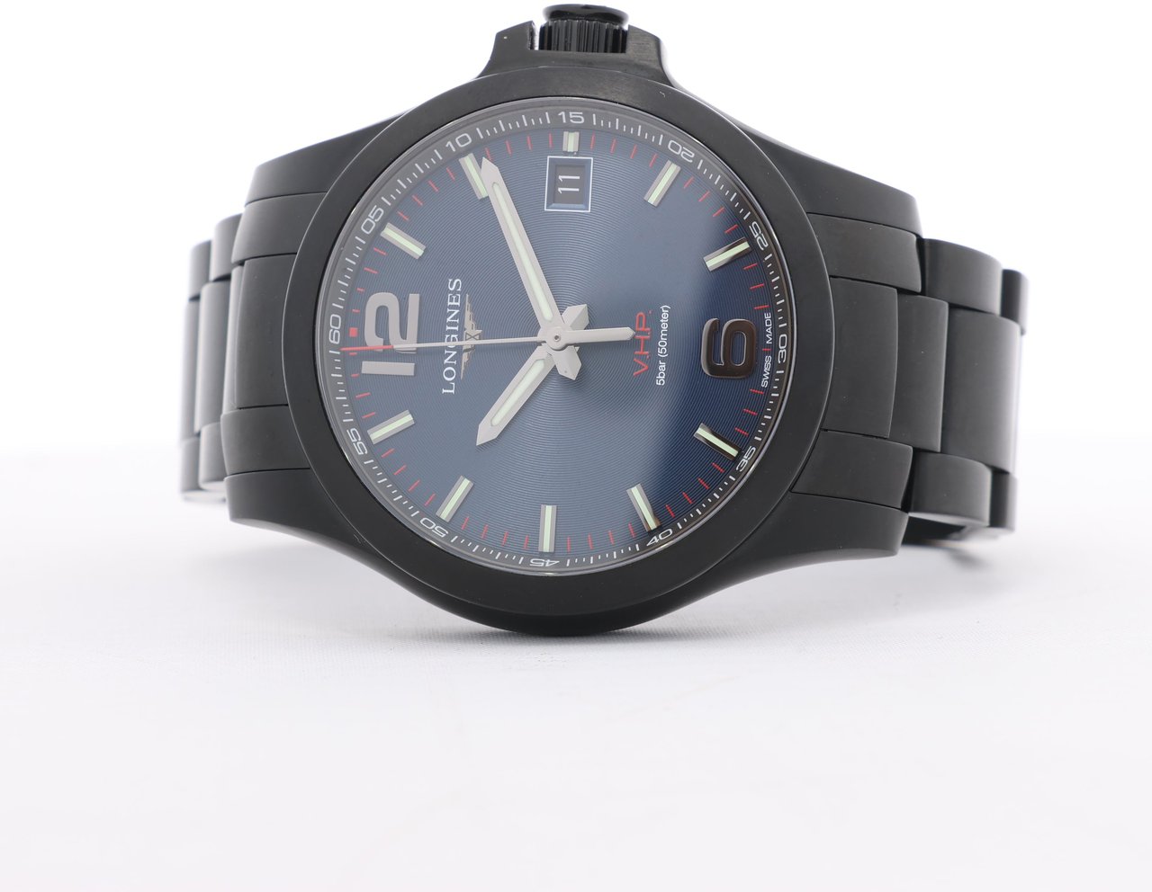 Longines Longines Conquest L3.716.2.96.6 46907518 SS QZ Blue-Face Watch Blauw