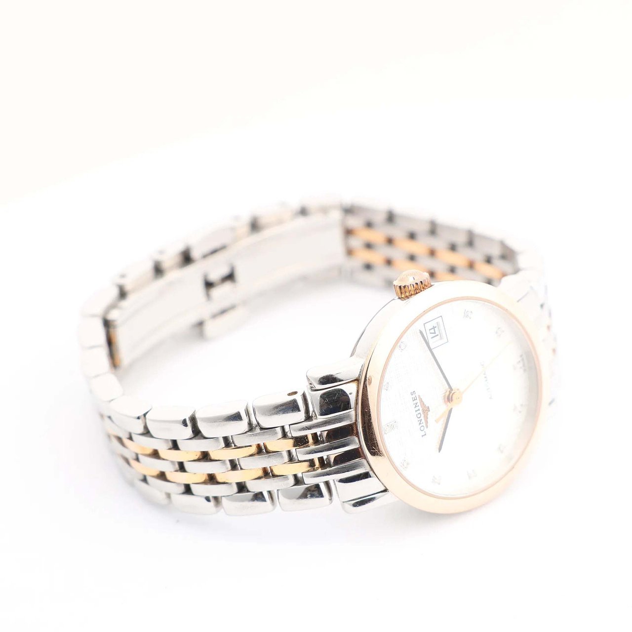 Longines Longines Elegant L4.309.5 GP×SS AT Watch with Silver Dial Zilver