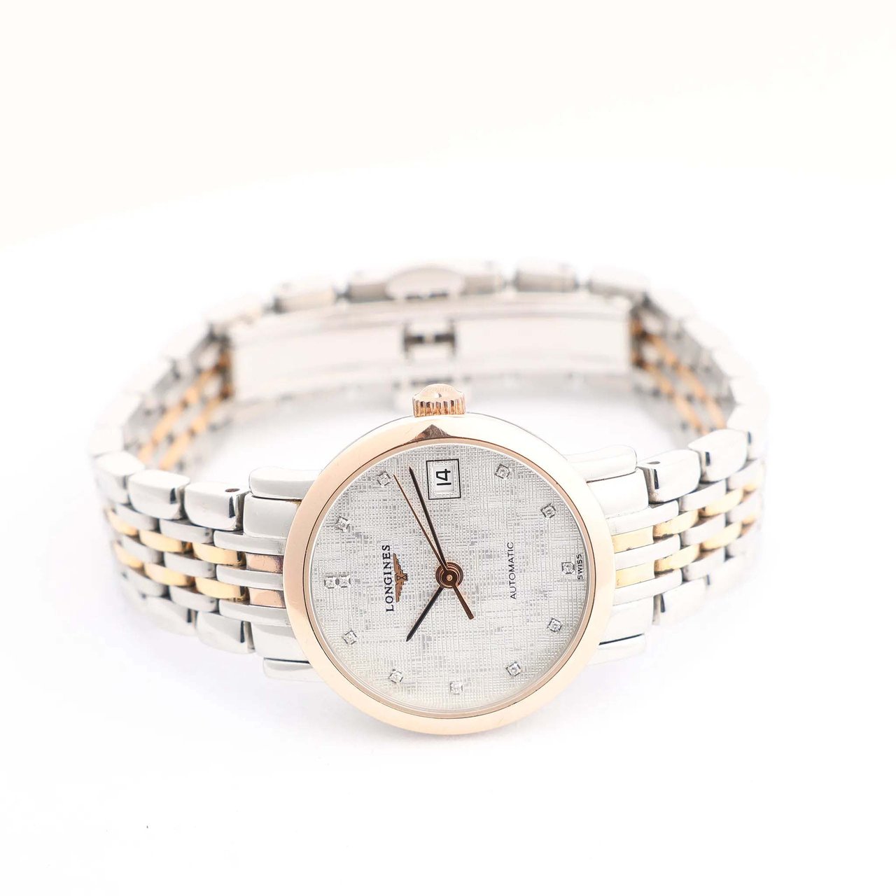 Longines Longines Elegant L4.309.5 GP×SS AT Watch with Silver Dial Zilver