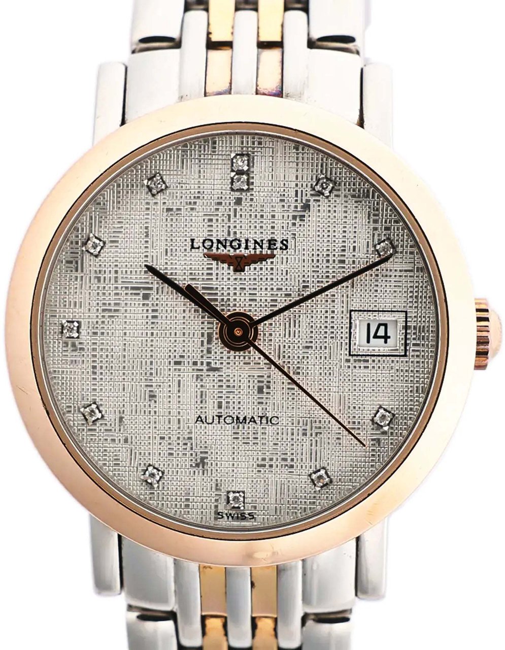 Longines Longines Elegant L4.309.5 GP×SS AT Watch with Silver Dial Zilver