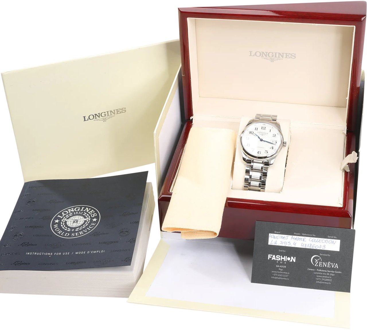 Longines Longines Master Collection L2.793.4 48186073 SS AT Watch with Silver Dial Zilver