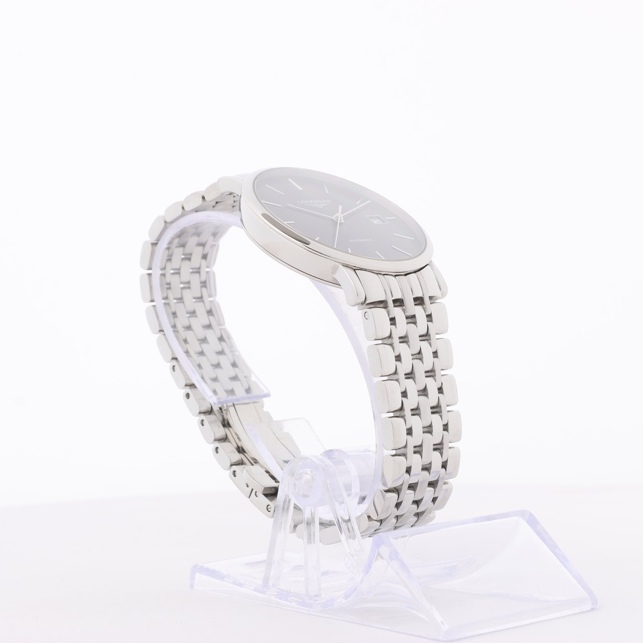 Longines Longines Elegant L4.810.4 44546292 SS AT Gray-Face Watch Grijs