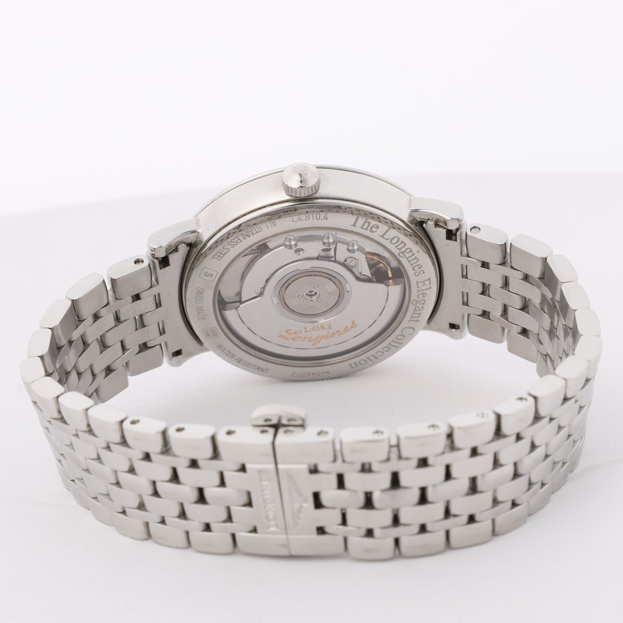 Longines Longines Elegant L4.810.4 44546292 SS AT Gray-Face Watch Grijs