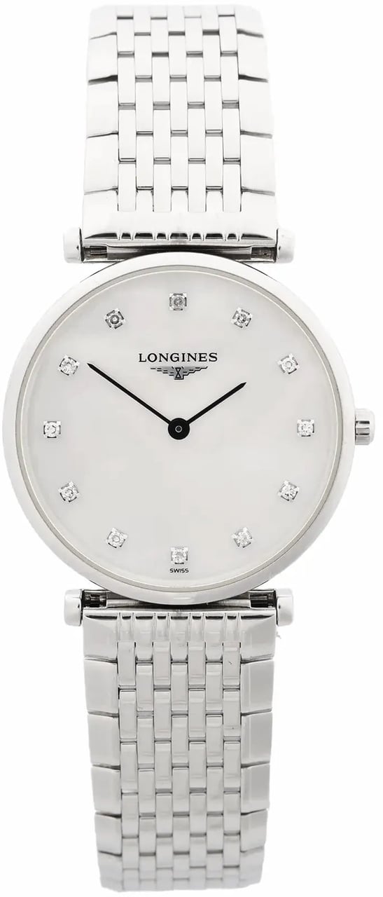 Longines Longines La Grande Classique L4.512.4.87.6 53249318 SS QZ Watch with White Shell Dial Divers