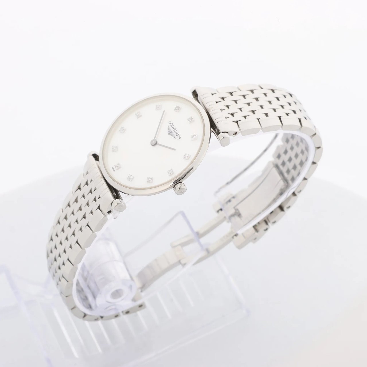 Longines Longines La Grande Classique L4.512.4.87.6 53249318 SS QZ Watch with White Shell Dial Divers