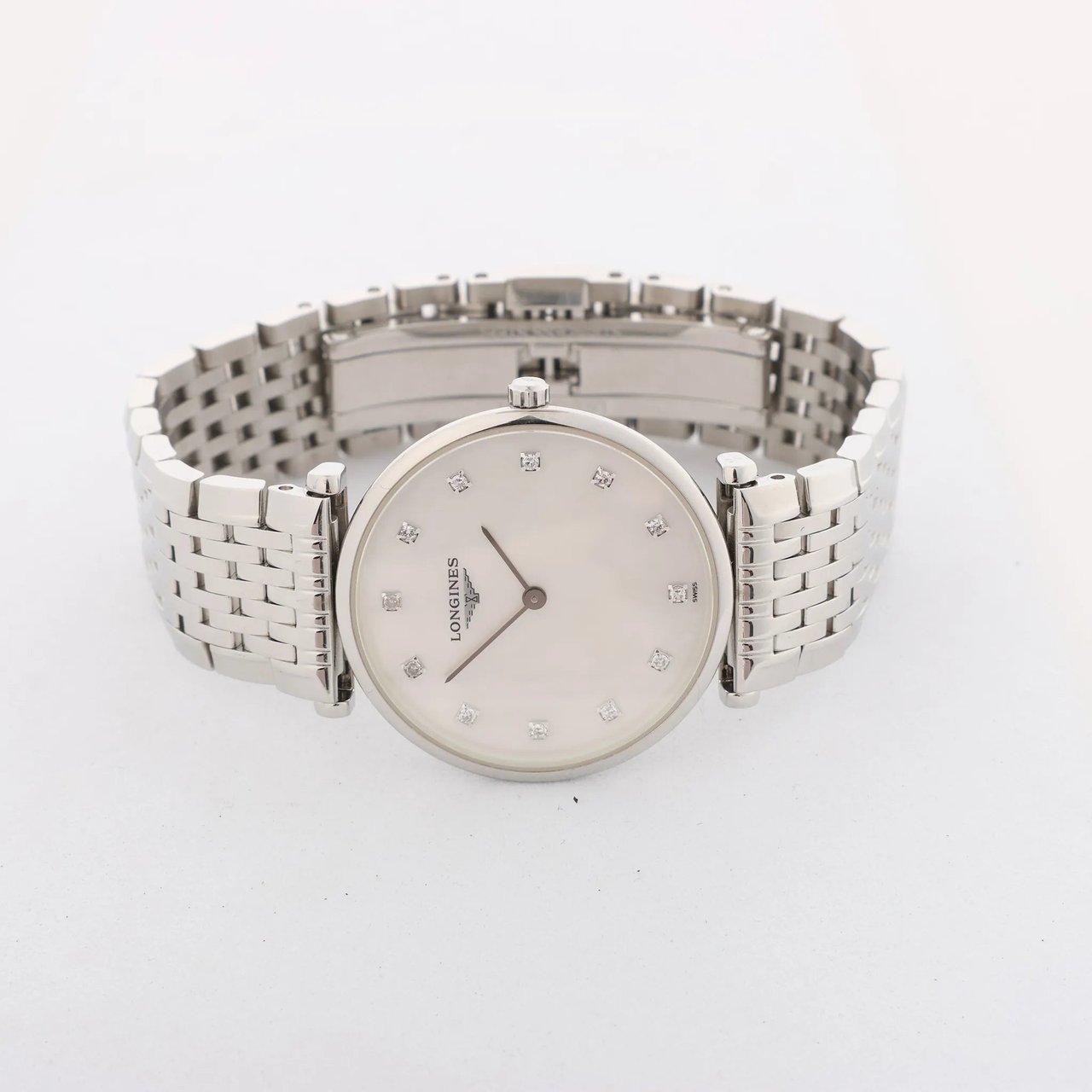 Longines Longines La Grande Classique L4.512.4.87.6 53249318 SS QZ Watch with White Shell Dial Divers