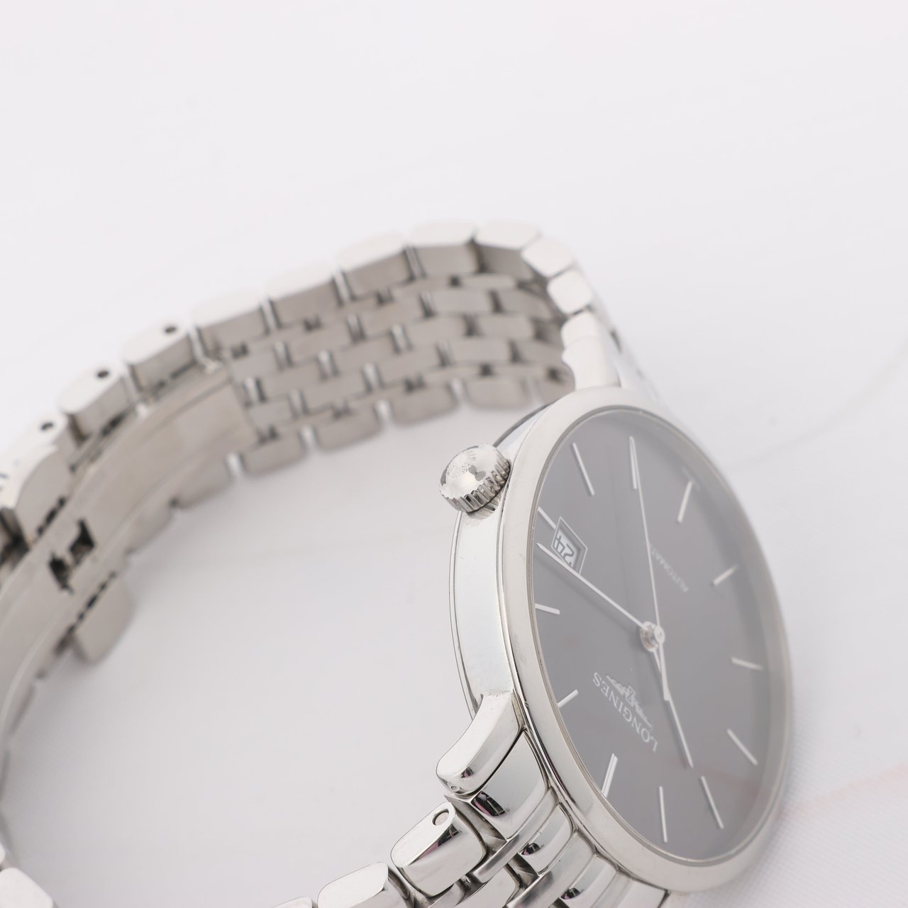 Longines Longines Elegant L4.810.4 44546292 SS AT Gray-Face Watch Grijs