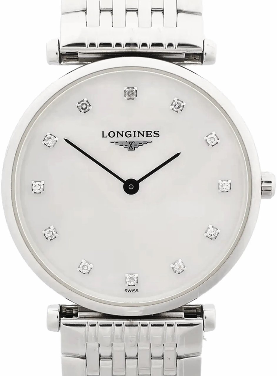 Longines La Grande Classique L4.512.4.87.6 53249318 SS QZ Watch with White Shell Dial Divers