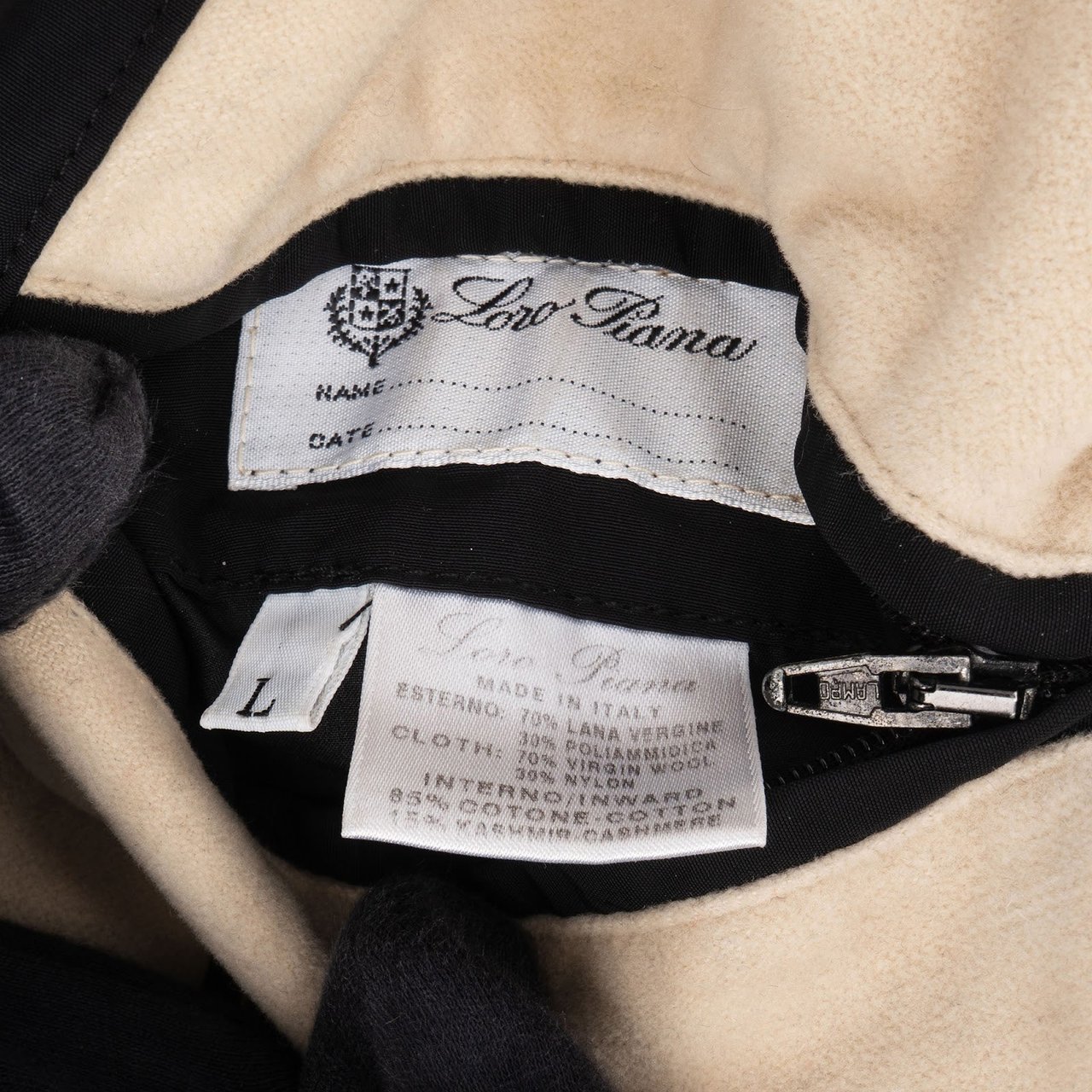 Loro Piana Loro Piana Nylon New Zealand Team Vest Weste (L) Zwart