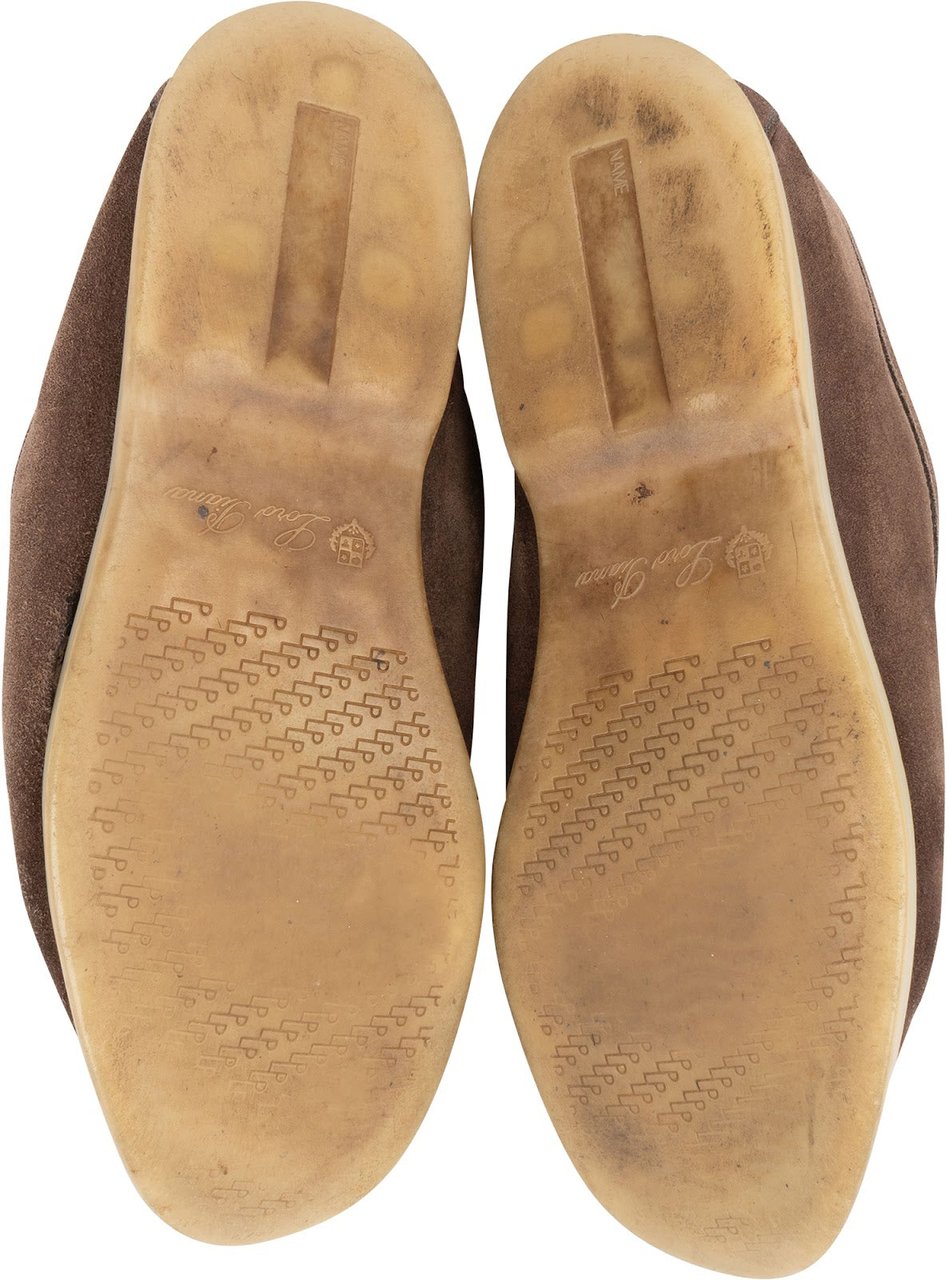 Loro Piana Brown Suede Summer Walk Shoes (44,5) Bruin