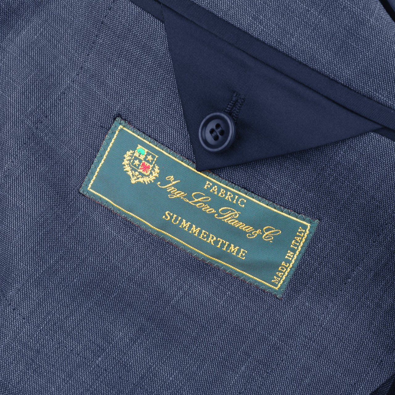 Loro Piana Jacket Summertime Lino Blauw