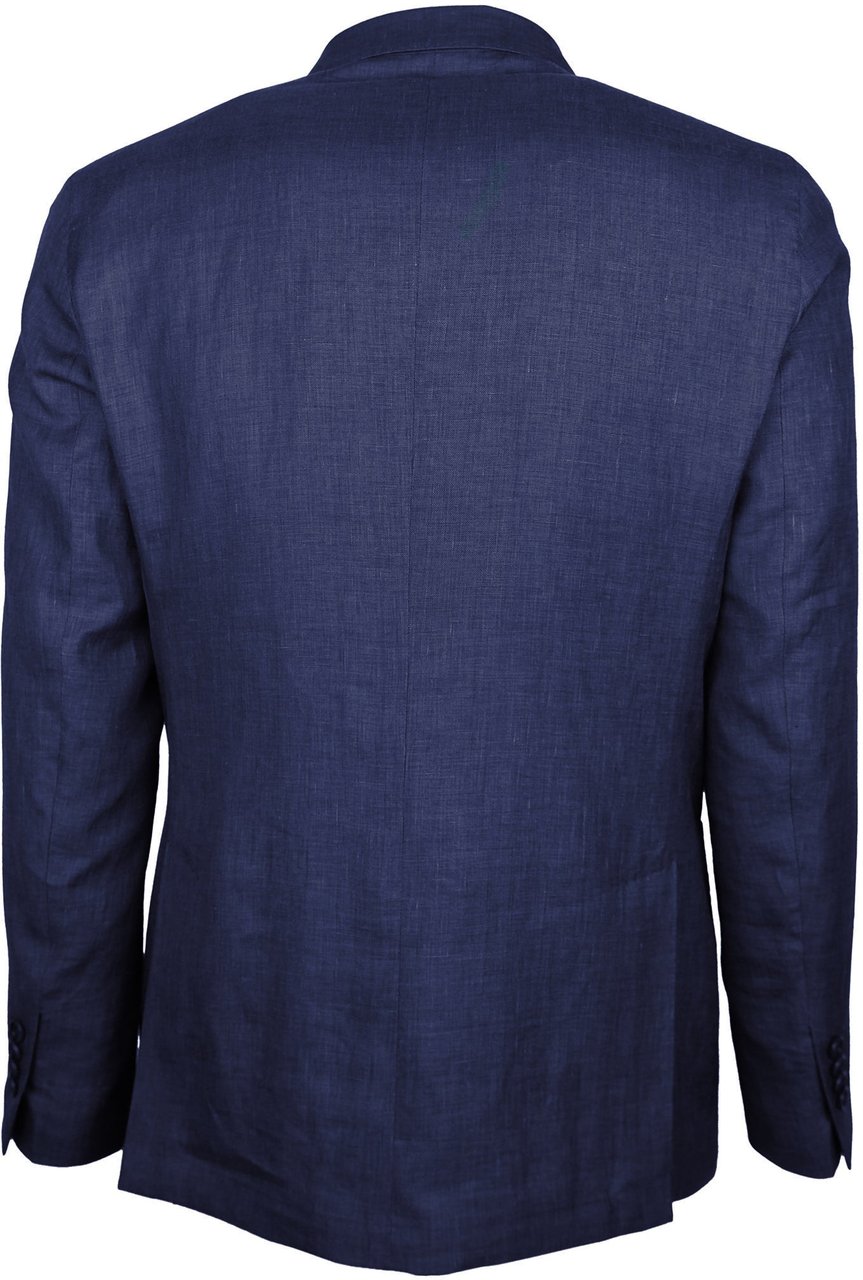 Loro Piana Jacket Summertime Lino Blauw
