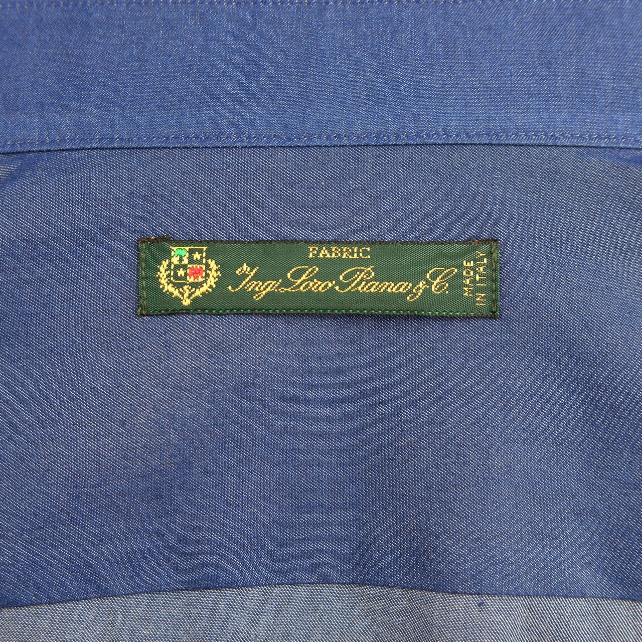 Loro Piana Shirt Manica Lunga Blauw
