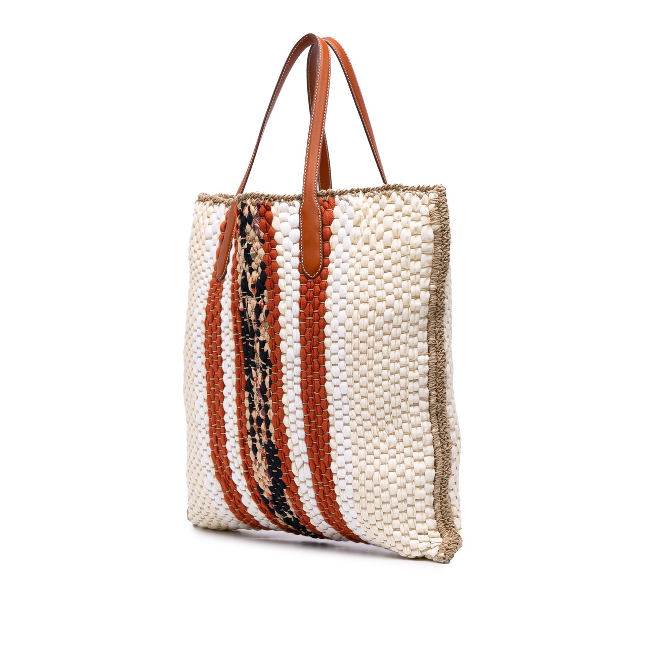 Loro Piana Crochet Wool and Silk Blossom Tote Bruin