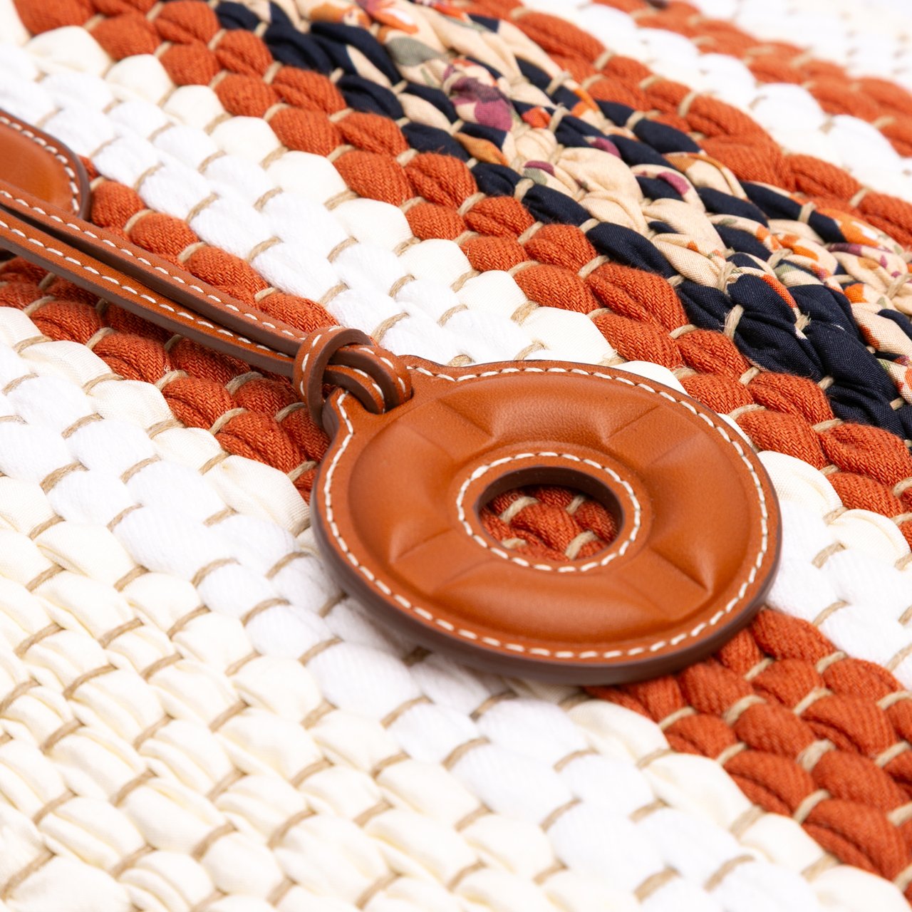 Loro Piana Crochet Wool and Silk Blossom Tote Bruin