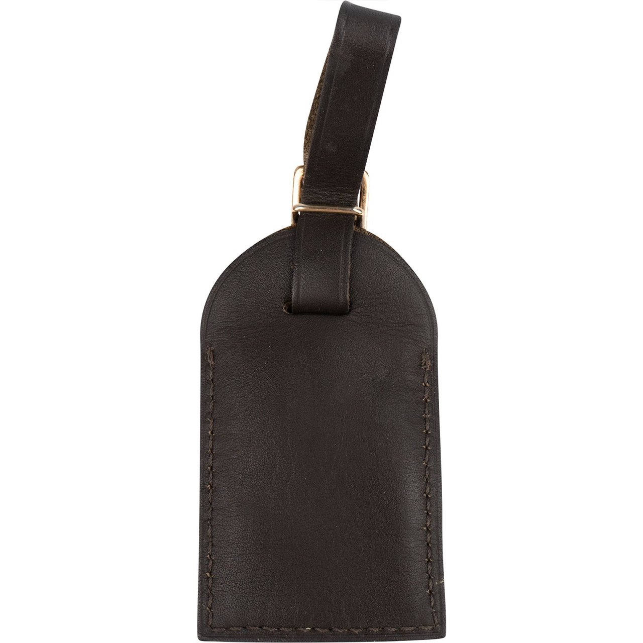 Louis Vuitton Louis Vuitton Black Leather Luggage Tag Bruin