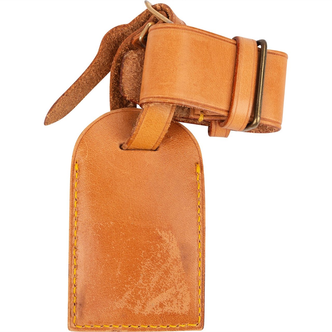 Louis Vuitton Louis Vuitton Vachetta Leather Luggage Tag Set Neutraal