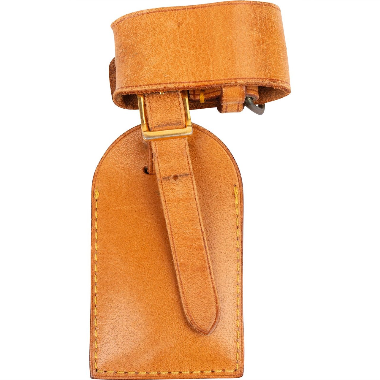 Louis Vuitton Louis Vuitton Vachetta Leather Luggage Tag Set Bruin