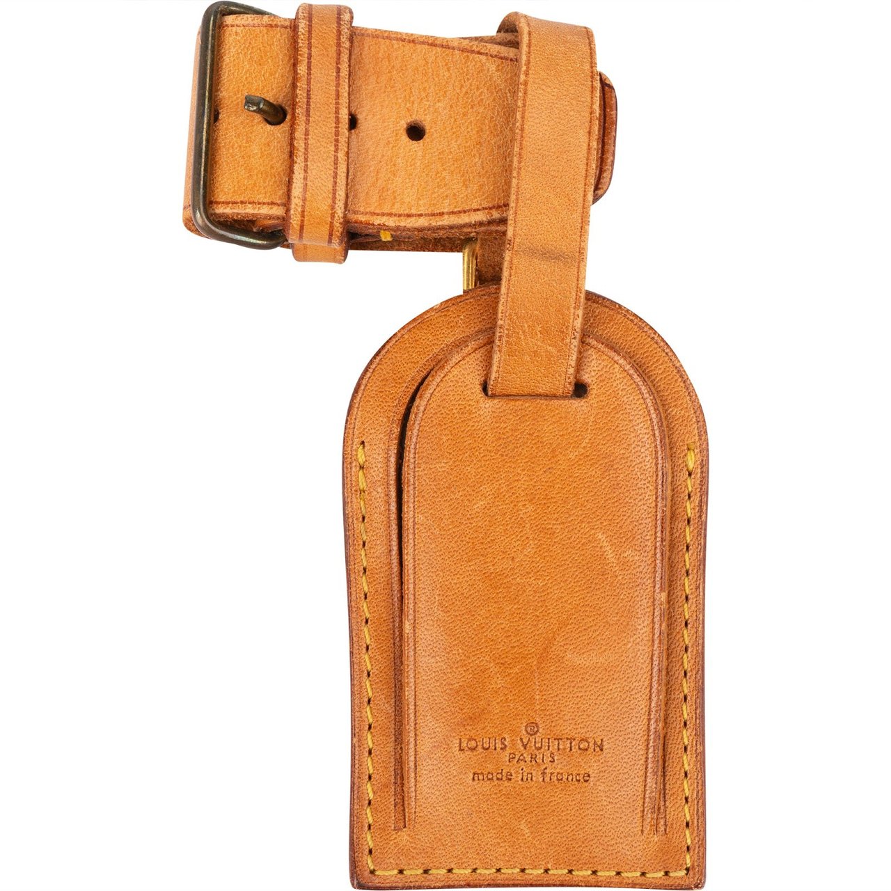 Louis Vuitton Louis Vuitton Vachetta Leather Luggage Tag Set Bruin