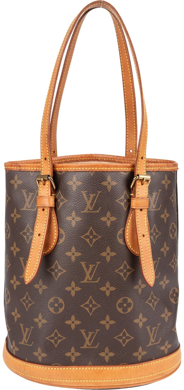 Louis Vuitton Louis Vuitton Monogram Canvas Bucket PM Handbag Bruin