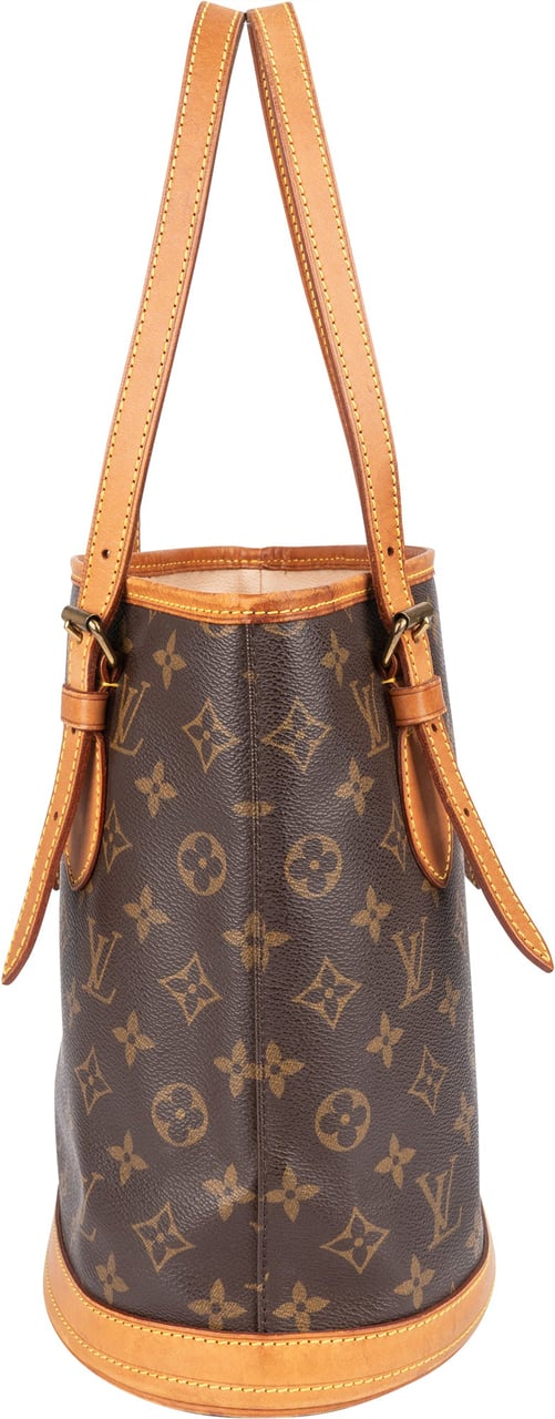 Louis Vuitton Louis Vuitton Monogram Canvas Bucket PM Handbag Bruin