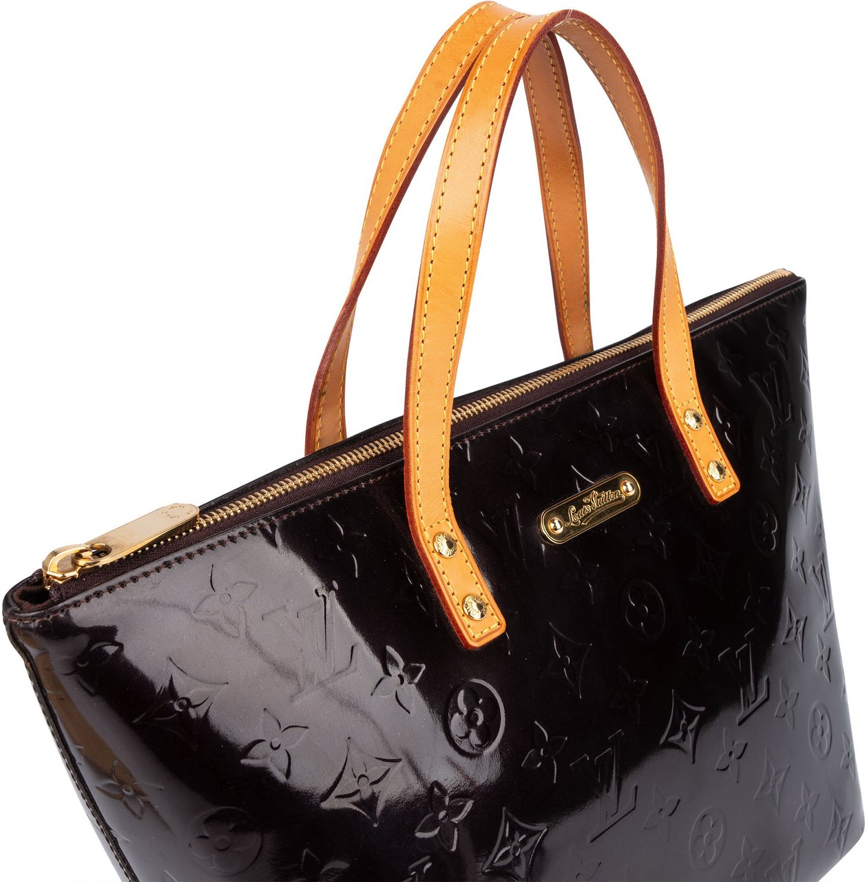 Louis Vuitton Louis Vuitton Monogram Vernis Bellevue PM Handbag Bruin