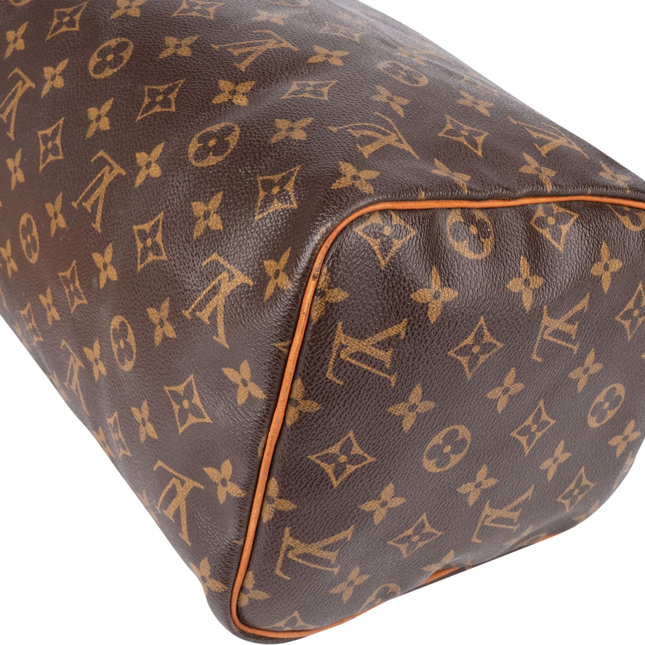 Louis Vuitton Louis Vuitton Canvas Monogram Speedy 30 Handbag Bruin
