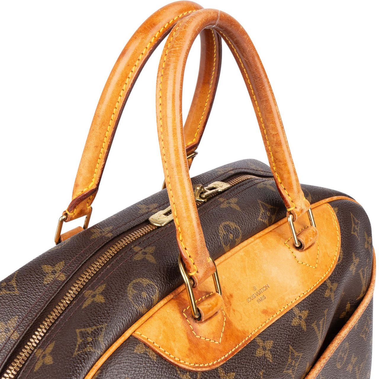 Louis Vuitton Louis Vuitton Canvas Monogram Deauville Handbag Bruin